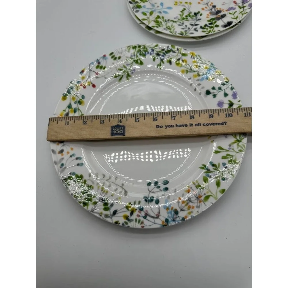 Mikasa Bone China Plates Set 3 Tivoli Garden & Lemons Floral‎ Citrus 9